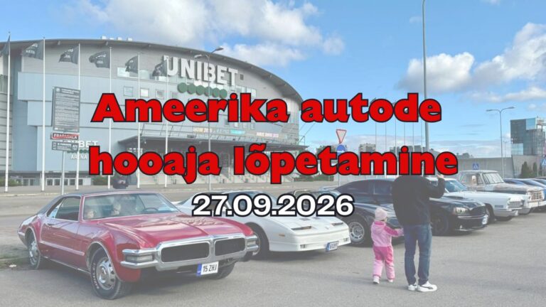 Ameerika autode hooaja lõpetamine 2026 Unibet Arena ees