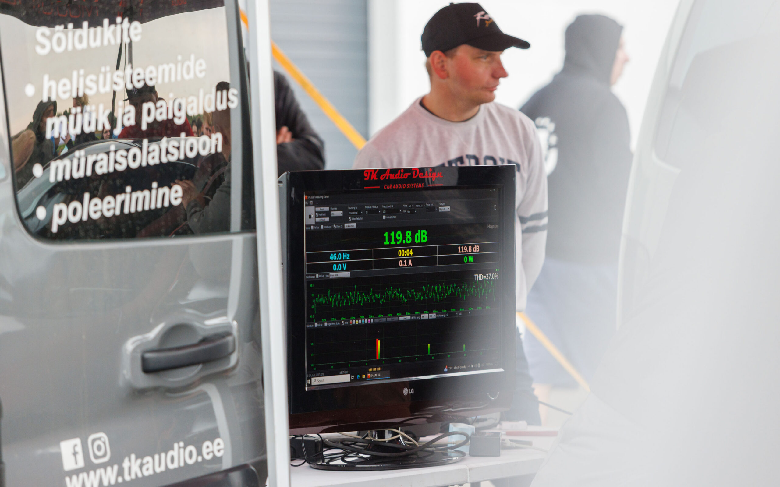 Augustfest 2026 SPL helirõhuvõistluse mõõtetulemused 119.8 dB Pärnu Porsche Ringil
