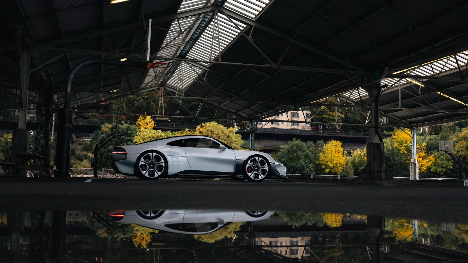 Porsche Mission S: 911 kohale pürgija põhjalik ülevaade 15 Porsche Mission S valgustatud Manhattani pilvelõhkujate taustal