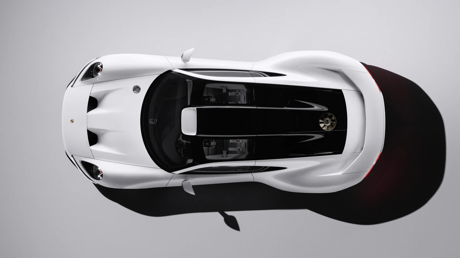 Porsche Mission S: 911 kohale pürgija põhjalik ülevaade 18 Porsche Mission S tilgakujuline kere ja voolujooneline katus ülaltvaates
